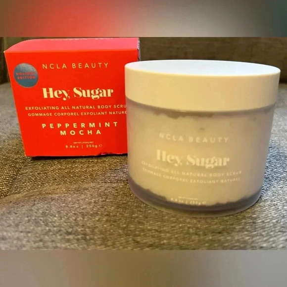 NIB Hey, Sugar Peppermint Mocha Body Scrub, Limited Edition Holiday Scent 8.8oz - Picture 8 of 9